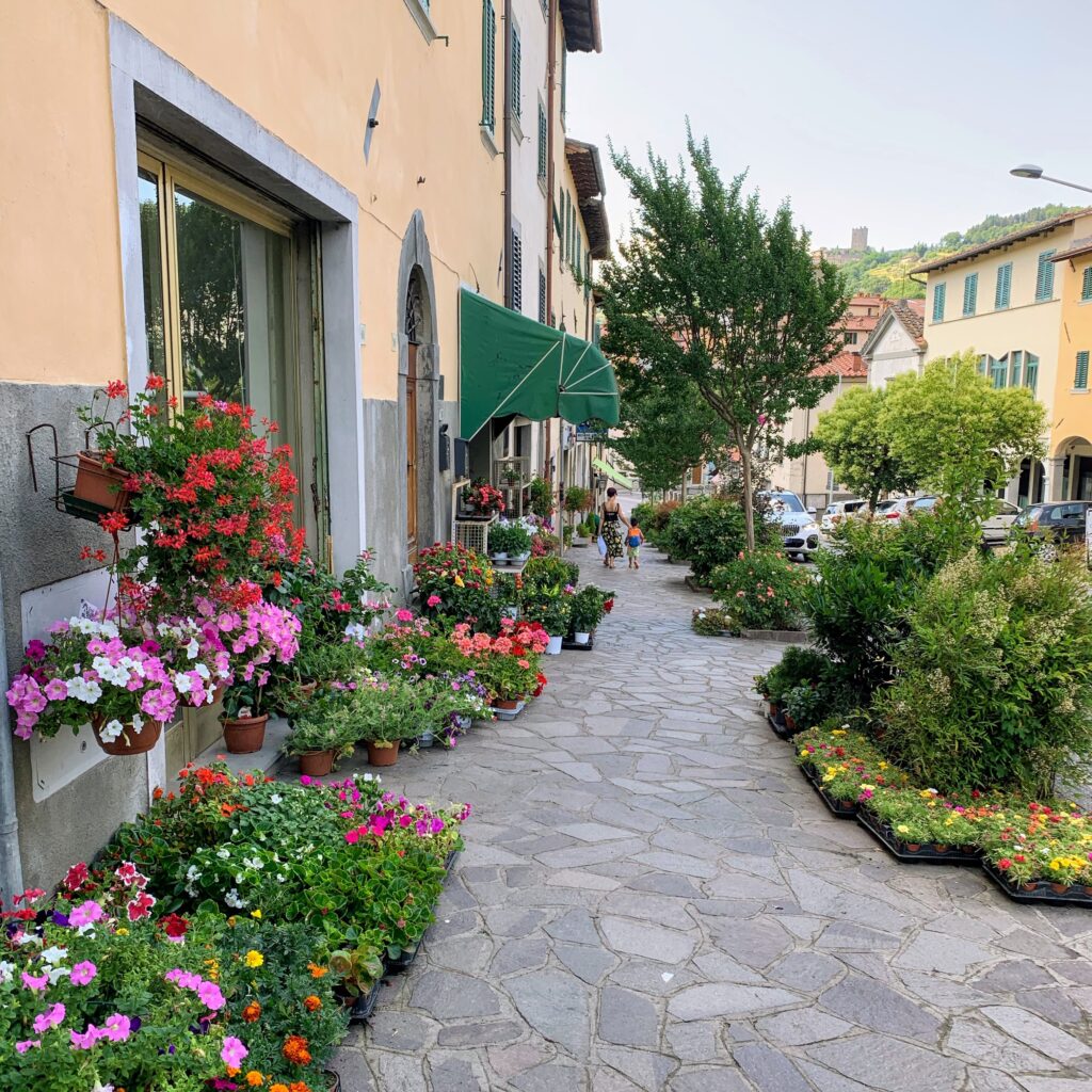 Italy travel. Experience passeggiata, an evening stroll, after dinner in Stia, Tuscany. Brenda Ajay, Allegro Luxury Vacations, Italy travel expert